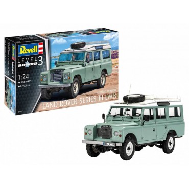 KIT PARA MONTAR REVELL STATION WAGON LAND ROVER SERIES III LWB 1/24 184 PEÇAS REV 07047